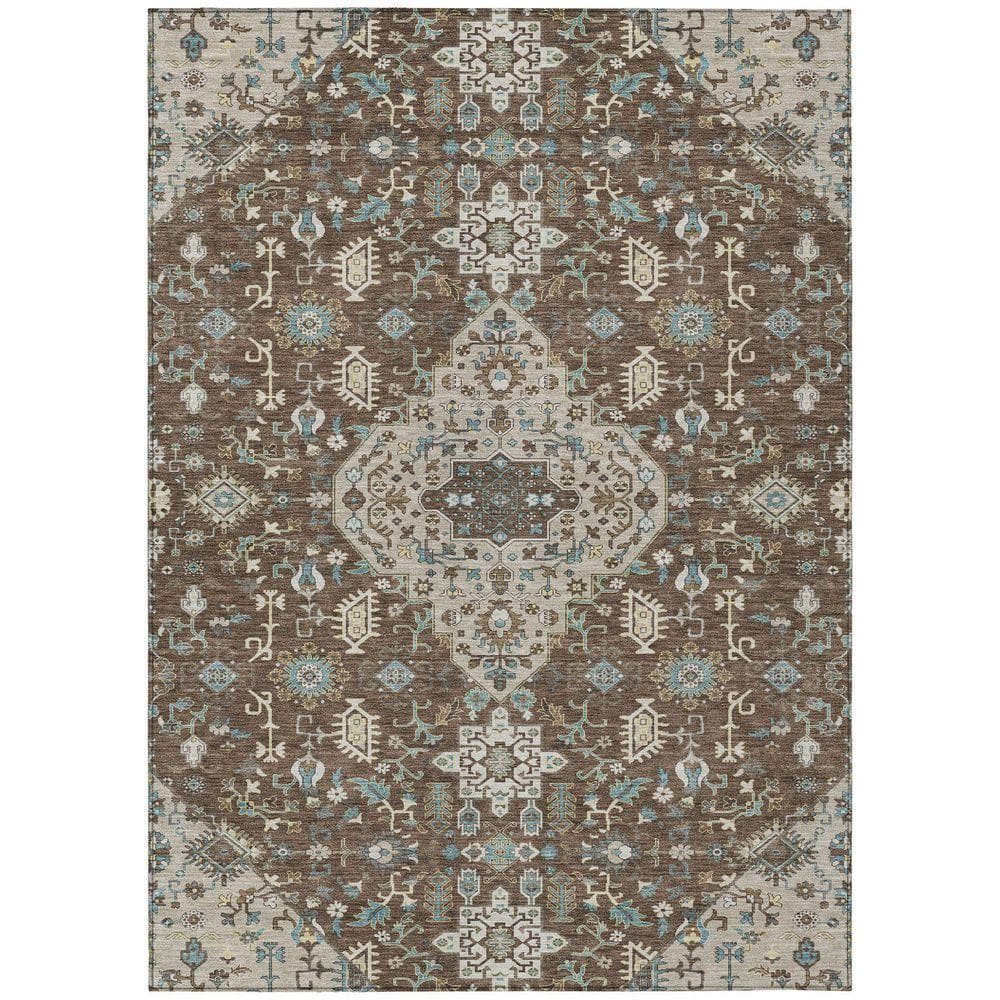 ギャルソンRUG Addison Rugs Chantille Machine Washable Indoor/Outdoor Abstract