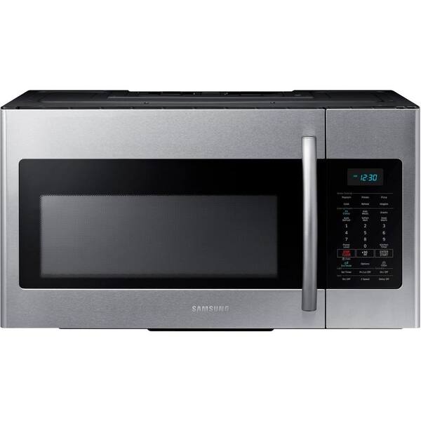 Samsung 30 in. W 1.7 cu. ft. Over the Range Microwave in Stainless Steel with Sensor Cooking