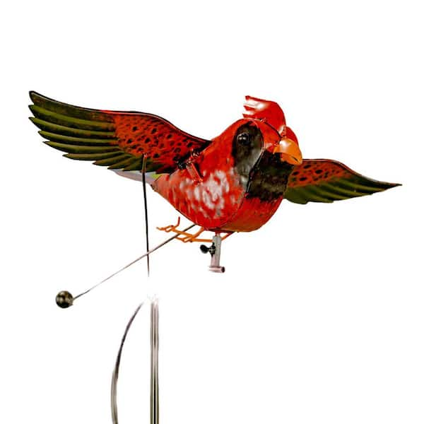 Zaer Ltd International In Tall Flying Cardinal Iron Swing Stake