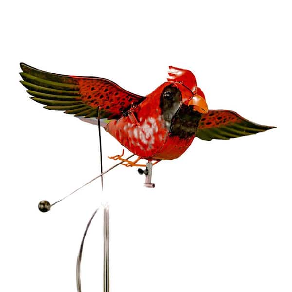 Zaer Ltd. International 61 in. Tall Flying Cardinal Iron Swing Stake