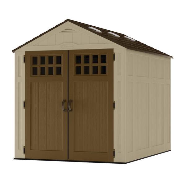Suncast Everett 6 ft. 2.75 in. x 8 ft. 1.75 in. Resin Storage Shed