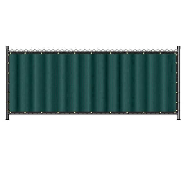 6 ft. x 50 ft. Dark Green Privacy Screen Mesh Plastic Heavy Duty Shade Net for Wall, Garden, Yard, Backyard, Patio