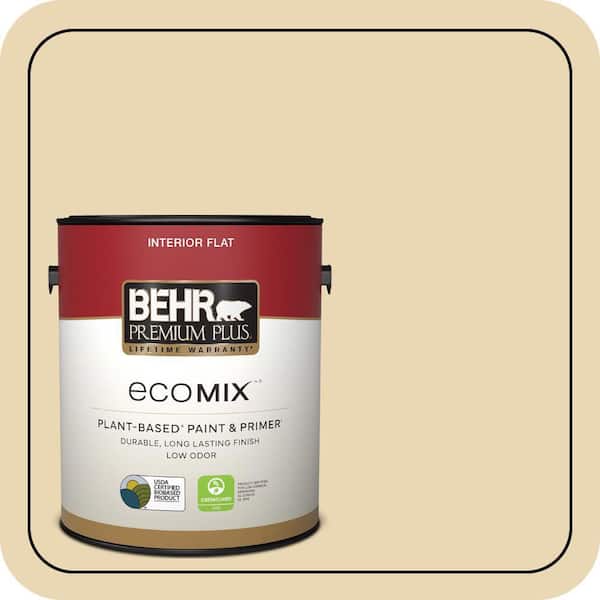 1 gal. #330E-3 Sensible Hue Flat EcoMix Plant-Based Interior Paint & Primer