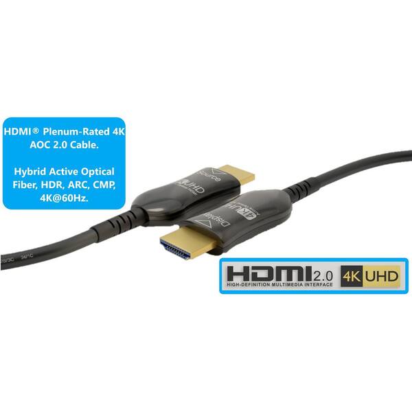 Micro Connectors, Inc 100 ft. Hybrid Active Optical Fiber Micro Connectors, Inc 100 ft. Hybrid Active Optical Fiber