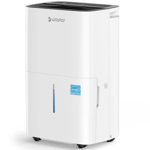 80 pt. 5,000 sq. ft. Energy Star Most Efficient Portable Dehumidifier with Bucket and Drain Hose for Basement in White