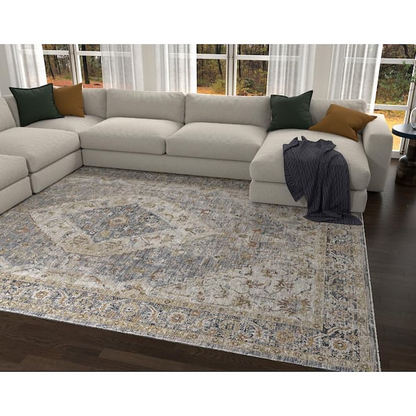 Ivy Blue 12 ft. x 15 ft. Boho Moroccan Area Rug