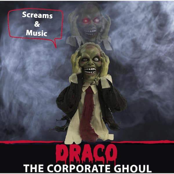 Haunted Hill Farm 20 in. Touch Activated Pop-Up Animatronic Ghoul