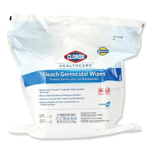 12 in. x 12 in. Unscented Bleach Germicidal Disinfecting Wipes, Bag (110-Count)