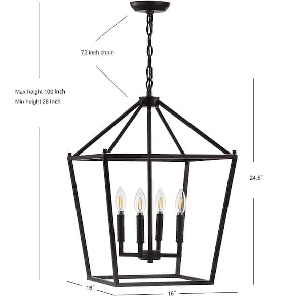 Portroe Indoor Hanging Pendant Lantern, 4-6 Light