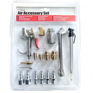 Air Accessory Kit with Air Blow Gun (17-Piece)