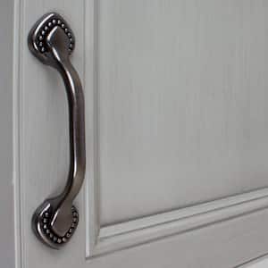3 in. Center-to-Center Brushed Pewter Beaded Cabinet Pull (10-Pack)