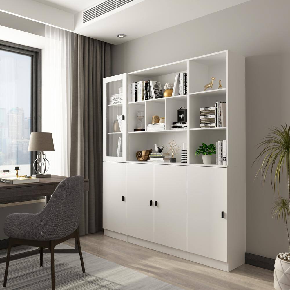 Reviews for FUFU&GAGA 70.9 in. Tall 17Shelf Wood Standard Bookcase