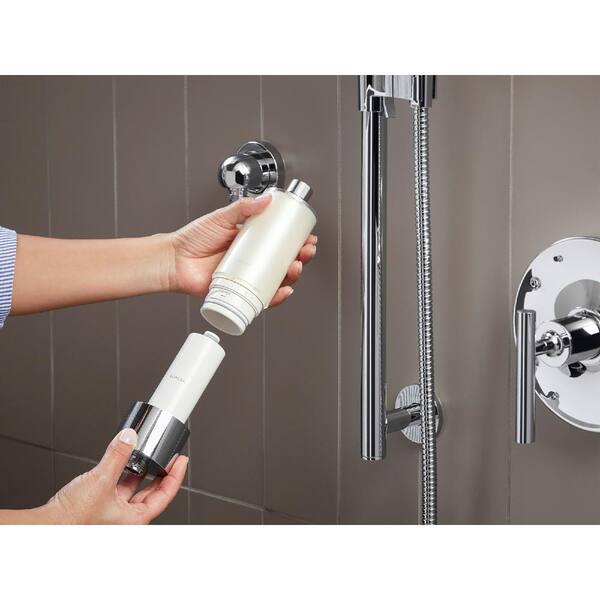 KOHLER Aquifer Shower Water Filtration System in Polished Chrome  K-R24612-CP - The Home Depot