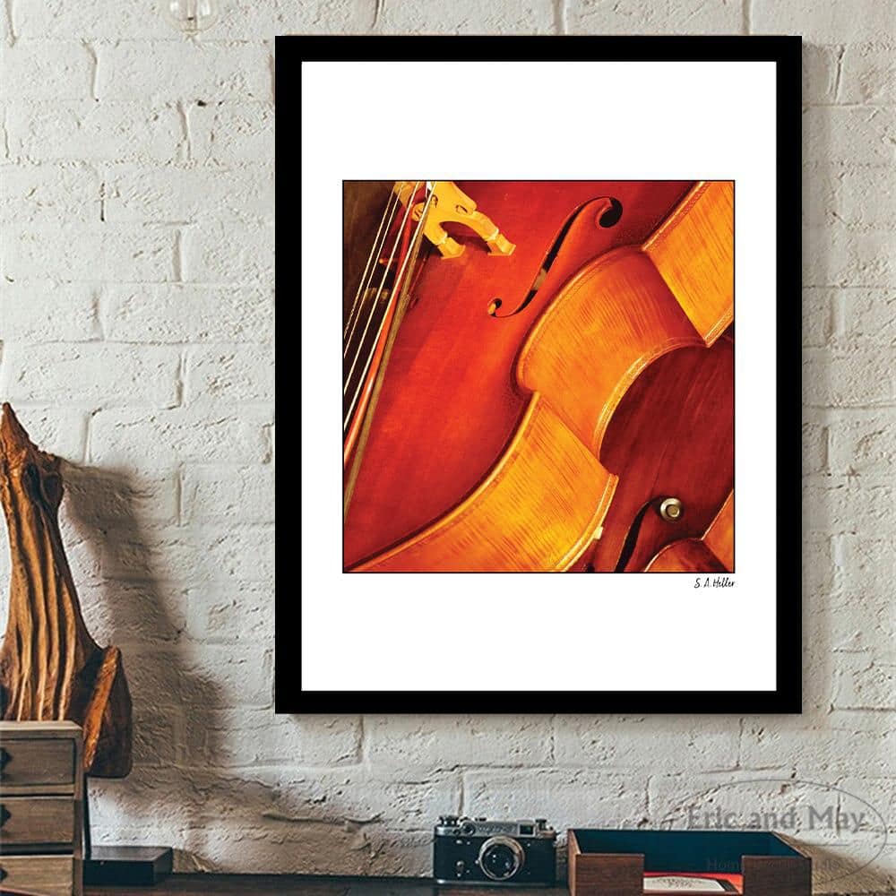 Steven A. Heller Framed Print of Bass in Warm Tones