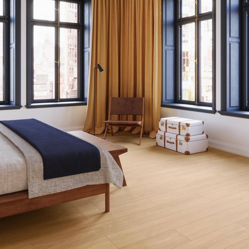 Pale Wood Look Matte Large Format Porcelain Tile