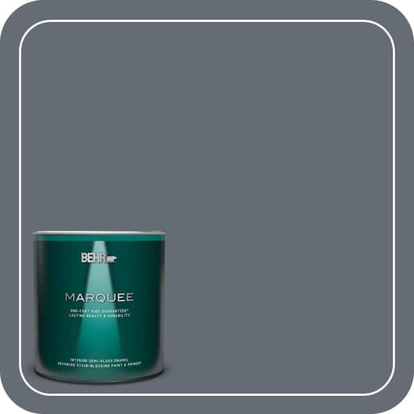 BEHR MARQUEE 1 qt. #PPU26-22 Summer Storm Semi-Gloss Enamel Interior Paint & Primer