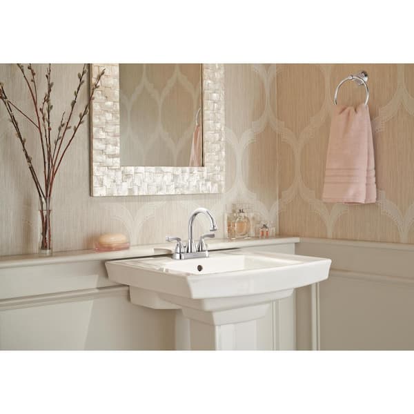 Foundations 4 in. Centerset 2-Handle Hi-Arc Bathroom Faucet in Chrome Foundations 4 in. Centerset 2-Handle Hi-Arc Bathroom Faucet in Chrome
