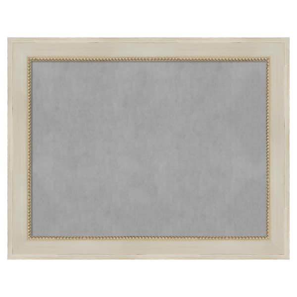Amanti Art Parthenon Cream 28 in. x 22 in Framed Magnetic Board