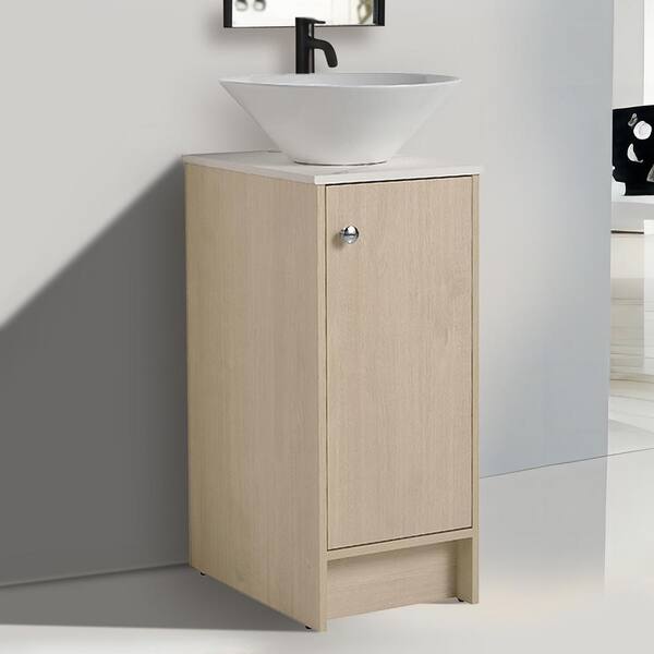 Vanity Art 15 Inch Bathroom Vanity Small Base Cabinet with 3 Soft Closing  Shaker Drawers, Strudy Floor Mount Cabinets for Storage Shaving, Washroom  Accessories, VA4015-3S 