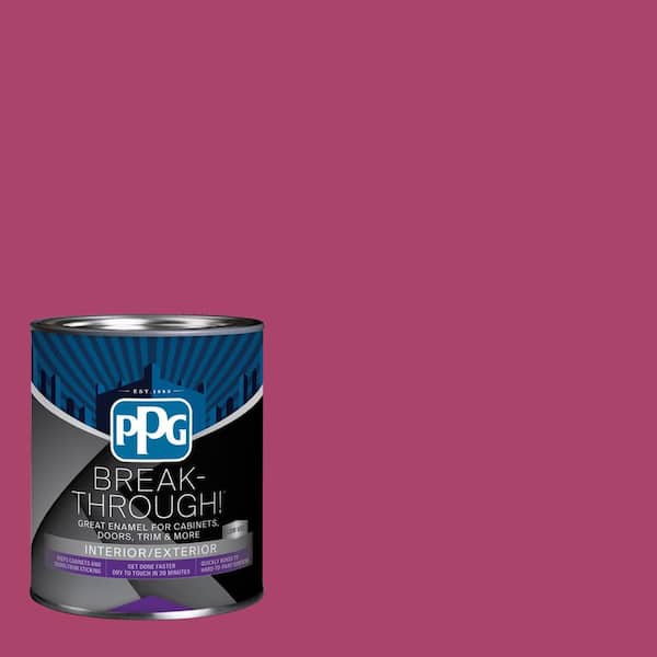 1 qt. PPG1182-7 Fuchsia Flock Satin Door, Trim & Cabinet Paint