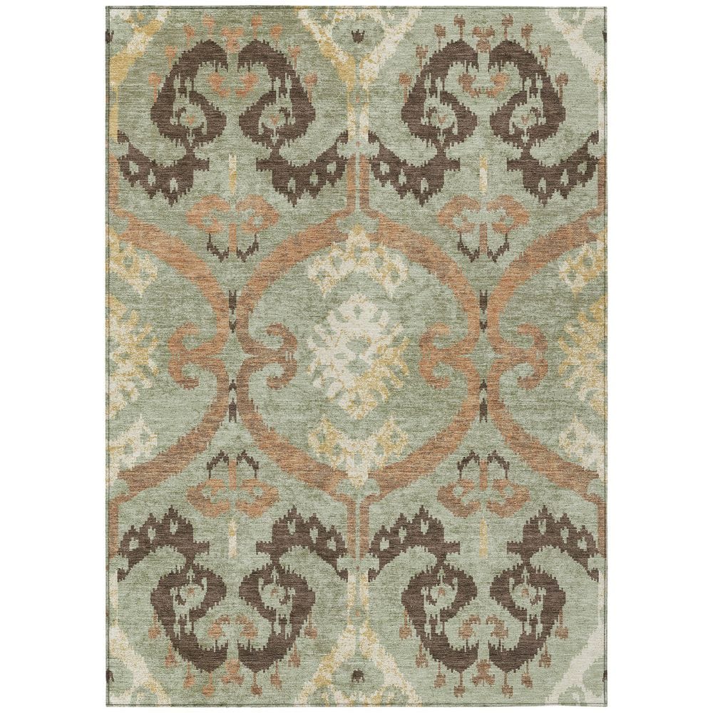 Chantille Machine Washable Indoor/Outdoor Abstract ACN2614 Celery 3 ft. x 4 ft. Area Rug price history on PriceWatchPro