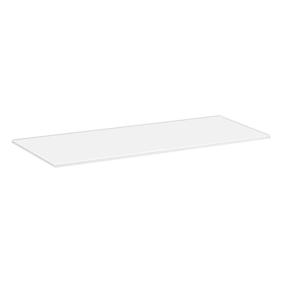 Dolle 24 in. x 8 in. x 5/16 in. Line Shelf in White Glass 34133 - The ...