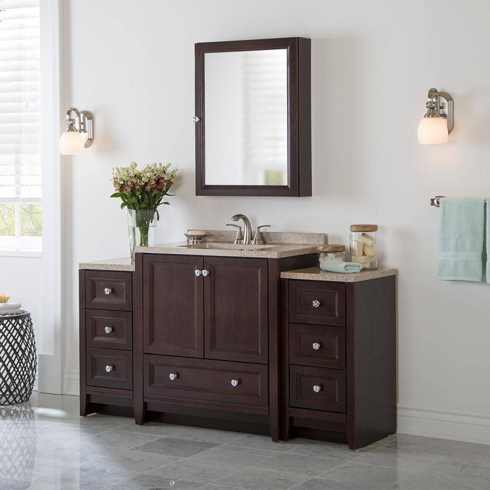 Zeus & Ruta Bath Suite with 36 in. Bathroom Vanity Top Sink Mirror Cabinet  Bathroom Storage Cabinet 2 Soft Closing Doors S-SUITTTBAT - The Home Depot