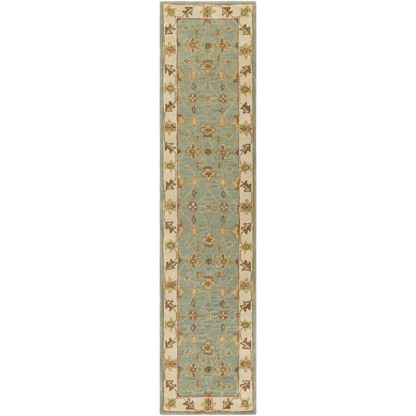 Livabliss Middleton Hattie Seafoam 2 ft. x 14 ft. Indoor Runner Rug