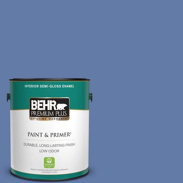 BEHR PREMIUM PLUS 1 gal. #M540-6 Miracle Elixir Semi-Gloss Enamel Low Odor Interior Paint & Primer