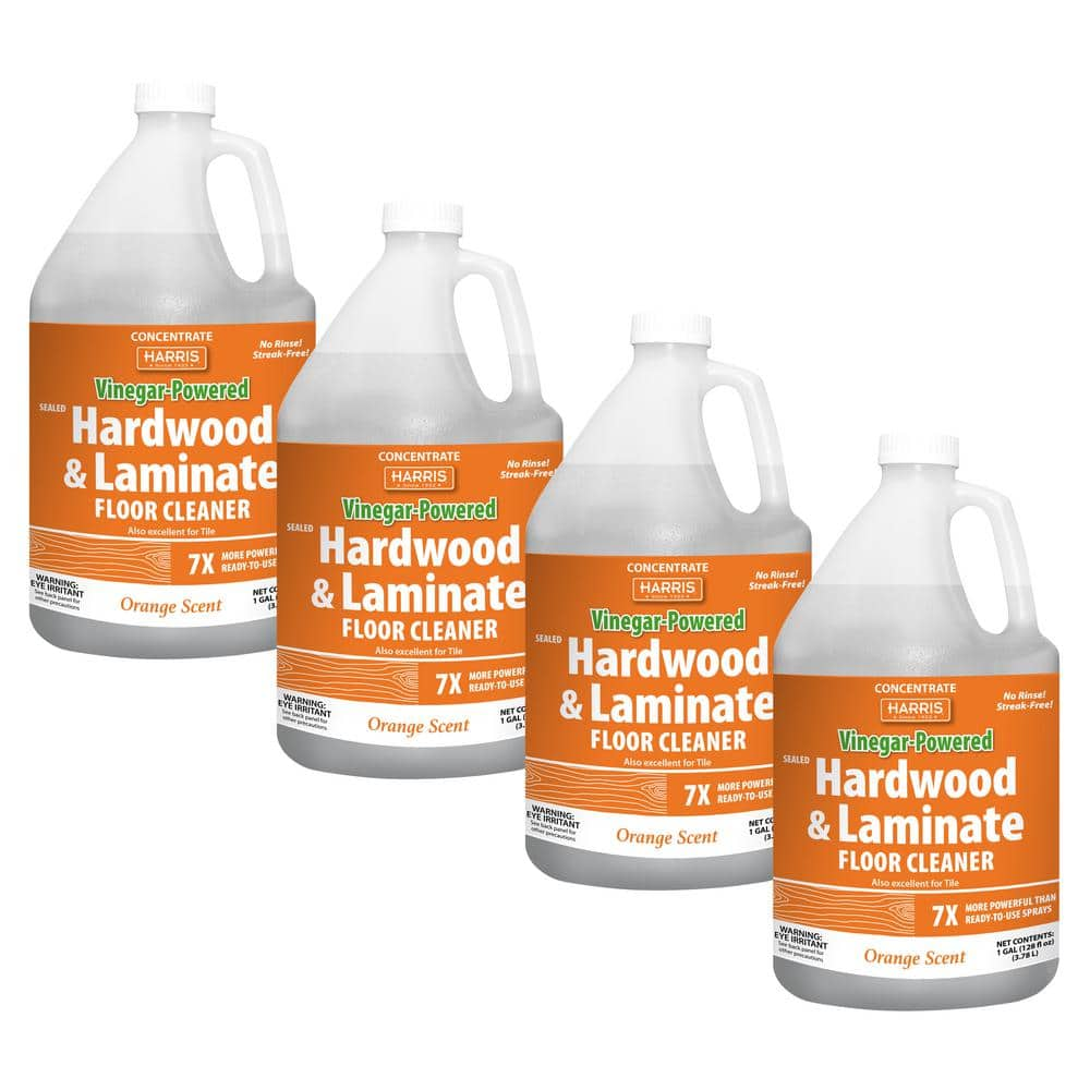 Harris 128 oz. Vinegar-Powered Hardwood and Laminate Floor Cleaner with ...