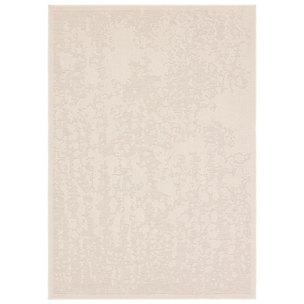 Jaipur Living Paradox 2 ft. x 3 ft. Abstract Cream Indoor/Outdoor Area Rug