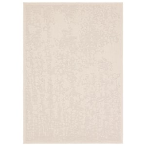 Paradox 4 ft. x 6 ft. Abstract Cream Indoor/Outdoor Area Rug