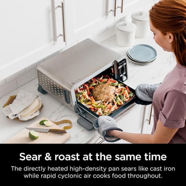 NINJA Foodi 13-in-1 Black Dual Heat Air Fryer, Countertop Toaster Oven,  Dehydrate, Reheat, 1800-Watt SP301 - The Home Depot