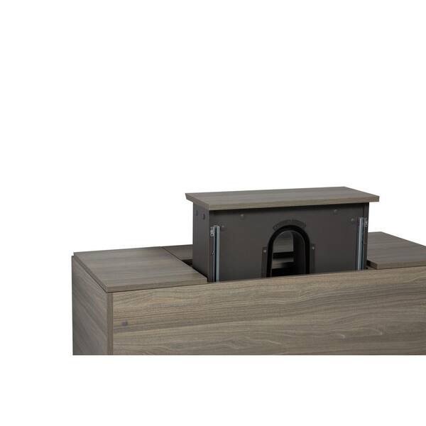 Dimakai 46.93 in. W Single Sink Wall-Mounted Ash Gray Bath Vanity