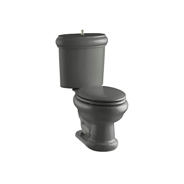 KOHLER Revival 2-piece 1.6 GPF Elongated Toilet in Thunder Grey