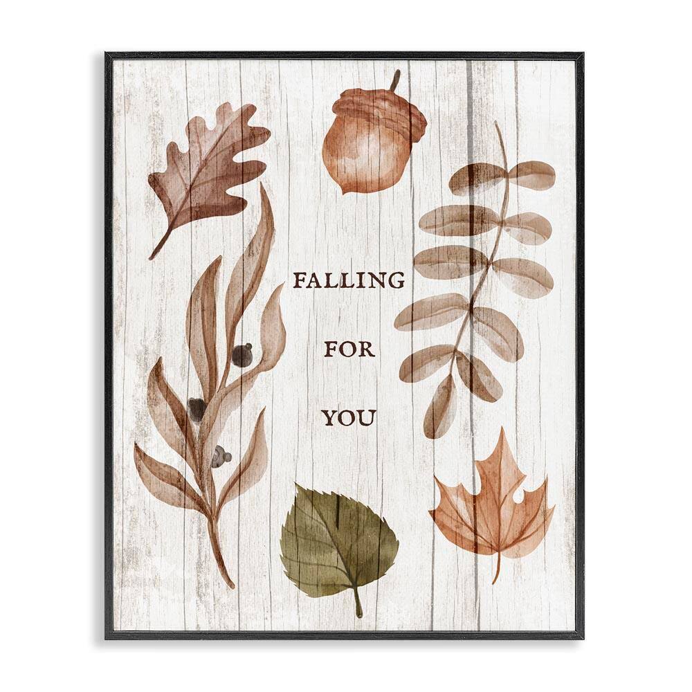 Falling for You Fall Botanicals by Lil' Rue Black Framed Graphic Nature Art Print 11 in. x 14 in. price history on PriceWatchPro