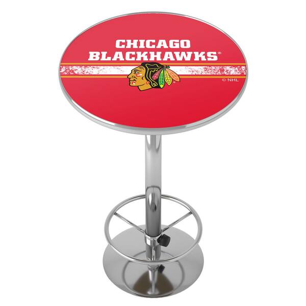 Chicago Blackhawks Red 2015 Stanley Cup Champs Lighted Analog Neon Clock