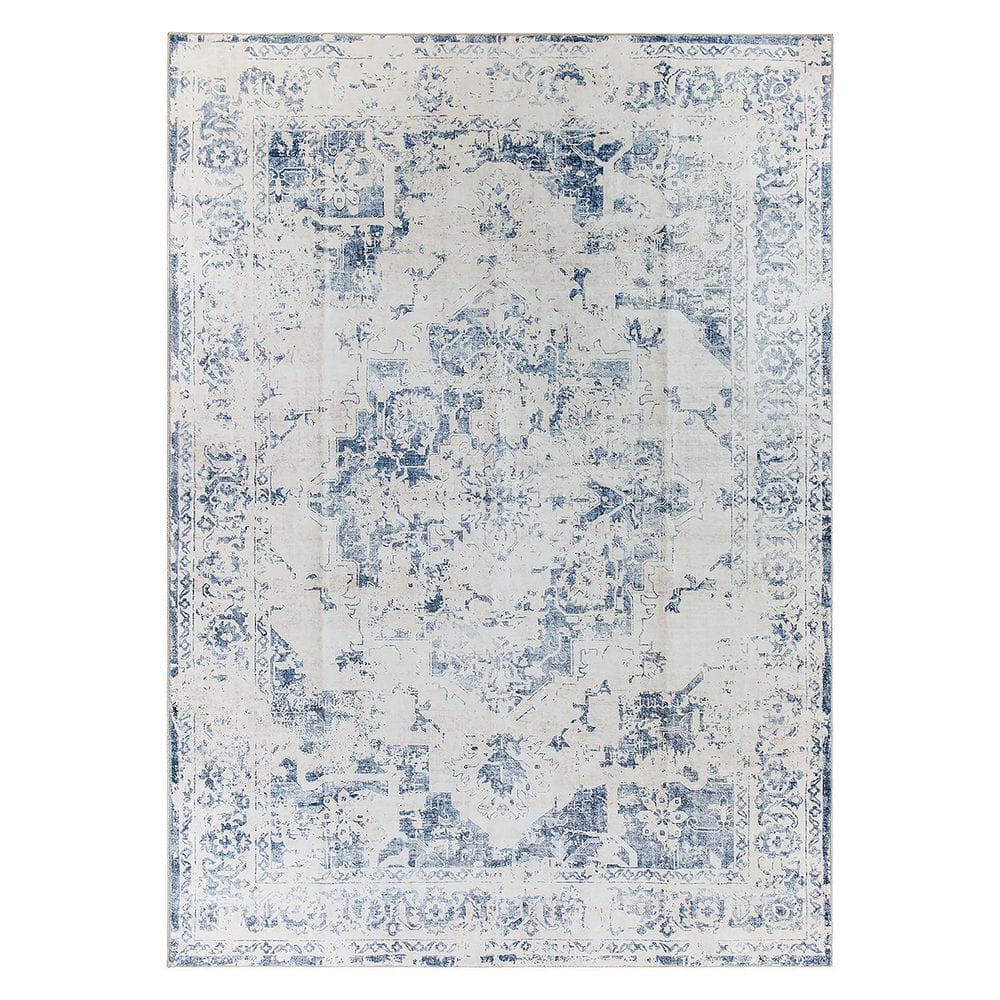 World Rug Gallery Traditional Vintage Distressed Washable Non Slip