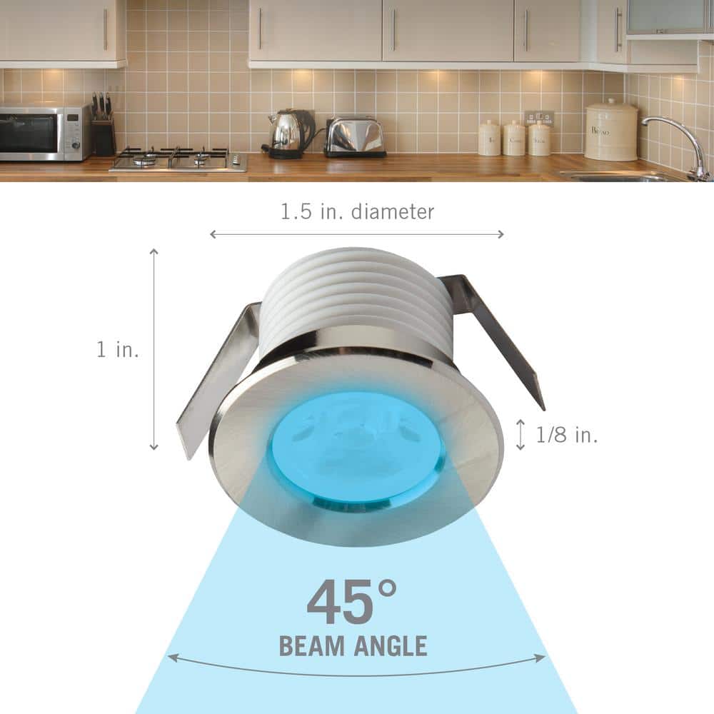 Multi-Color RGB Mini Recessed LED Light with Trim Options