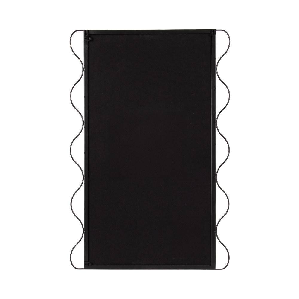 Wriggle Black Metal Framed Rectangular Vanity Mirror