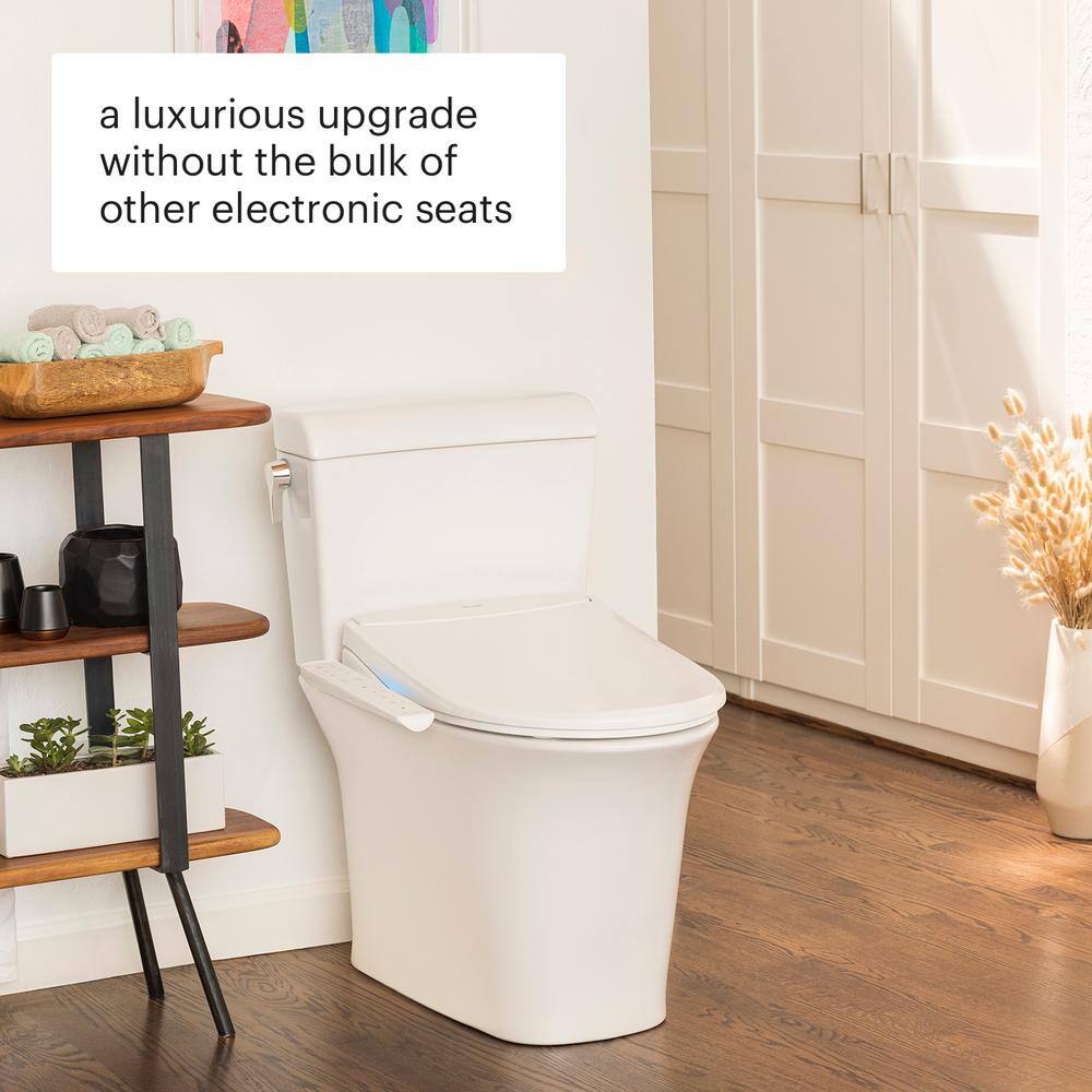 Swash Thinline T22 White Luxury Bidet Toilet Seat with Side Arm Control