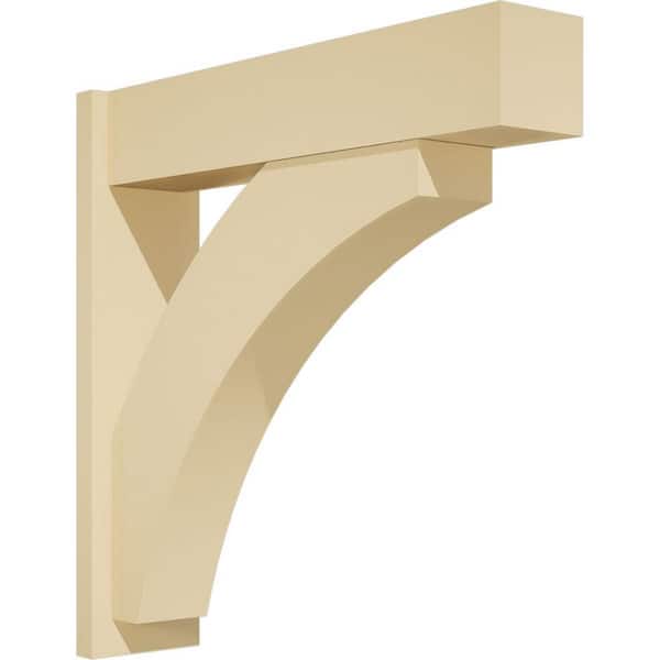 Ekena Millwork Thorton 7 in. W x 30 in. H x 30 in. D Signature Urethane Polyurethane Outlooker with Block Ends