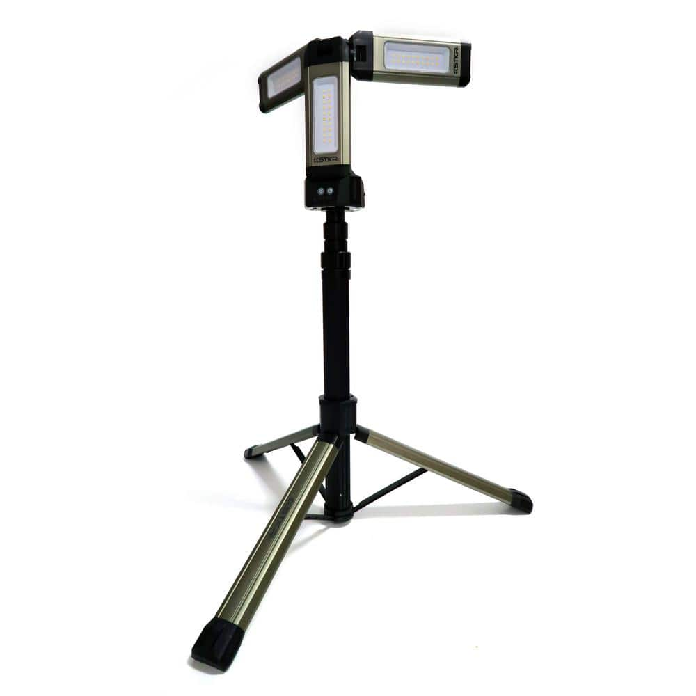 STKR TRi - Mobile with Tripod 26 in. 2000 Lumens LED Black Shop Light