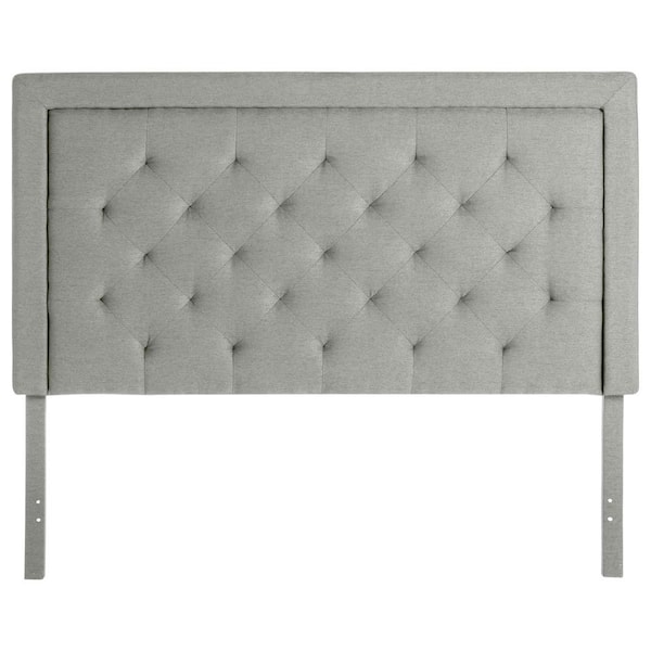 Brookside Ella Upholstered Stone Full Headboard with Diamond Tufting