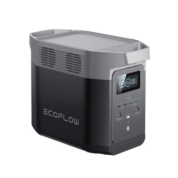 EcoFlow Battery Generator DELTA 2 Solar Generator, 1800W Output, 1024Wh LFP Power Station, Home Backup,Camping,Push-Button Start