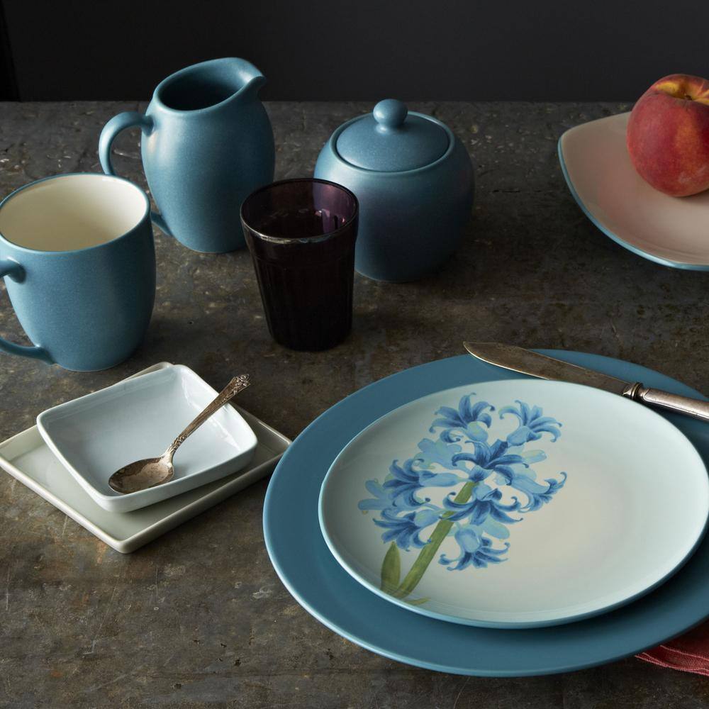 Turquoise Ceramic Soup and Cereal Bowls Set of 4
