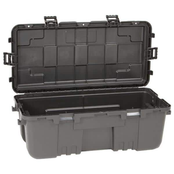 Plano Sportsman's Trunk - Medium, Storage Trunks, PLAT17 ,Olive Drab, Trunk  organizer ,Heavy-duty trunk ,Stackable ,Durable ,Army trunk ,Outdoor