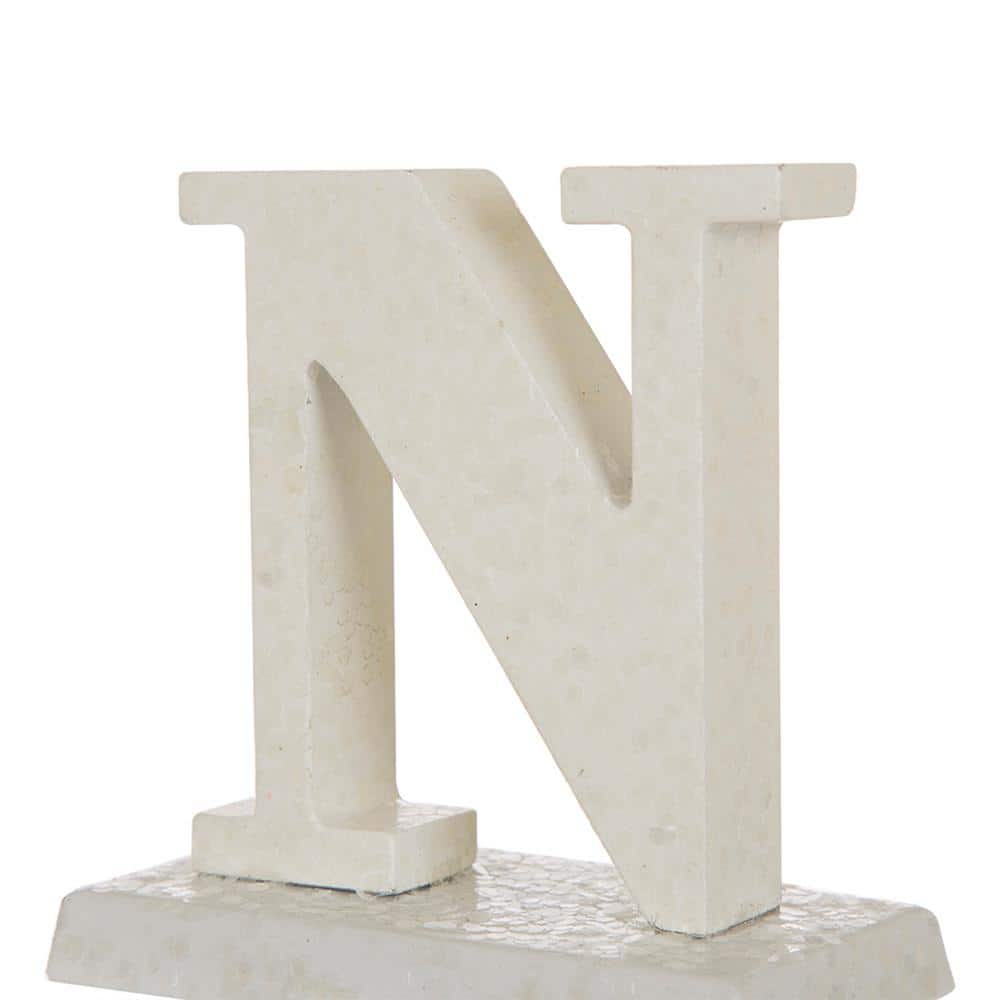 White Iron and MDF Noel Christmas Stocking Holders