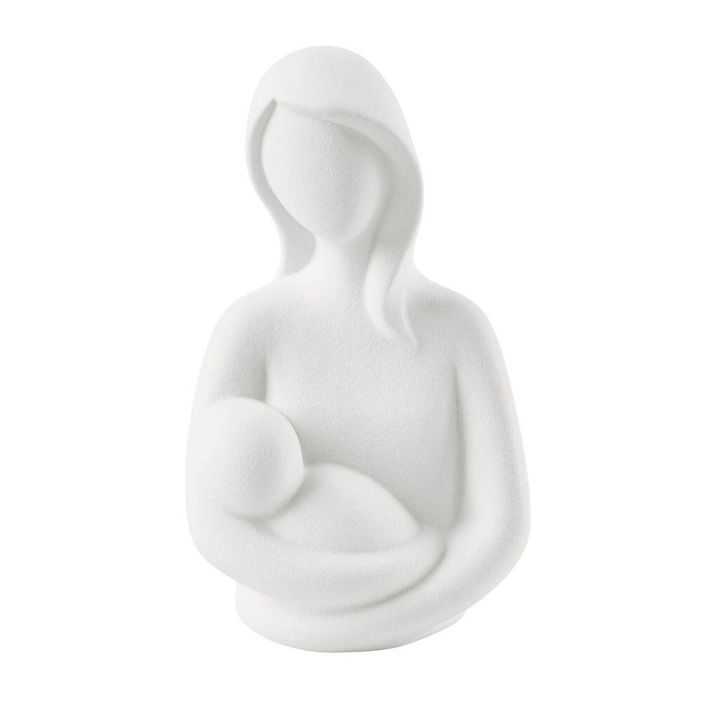 4.75 in. W x 8 in. H Hans White Abstract Mother Holding Baby Decorative Accent Matte Ceramic Sculpture Figure Set price history on PriceWatchPro