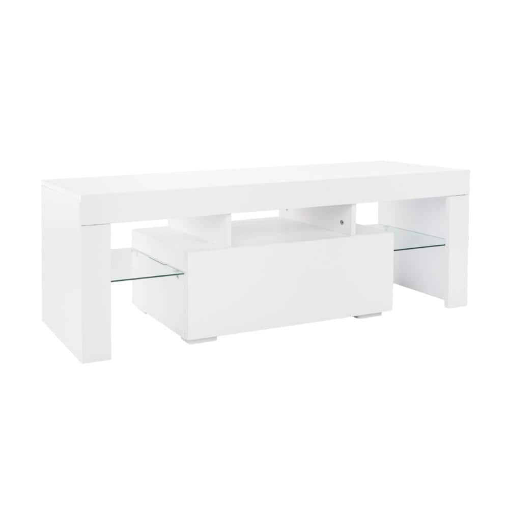 Karl Home Led Tv Unit Cabinet Stand Shelf Table Free Storage Drawer 